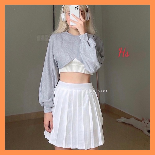 Set áo croptop logo - Set áo nữ - LYLY STORE