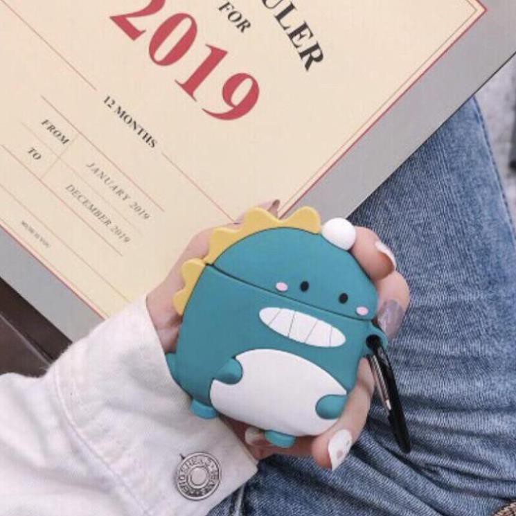 Case Airpods Bảo Vệ Bao Đựng Hộp Sạc Tai Nghe, Case Airpods 2/3/1/i7/i9/i12/Pro/TWS - Sillicone Dẽo Hoạt Hình Cute