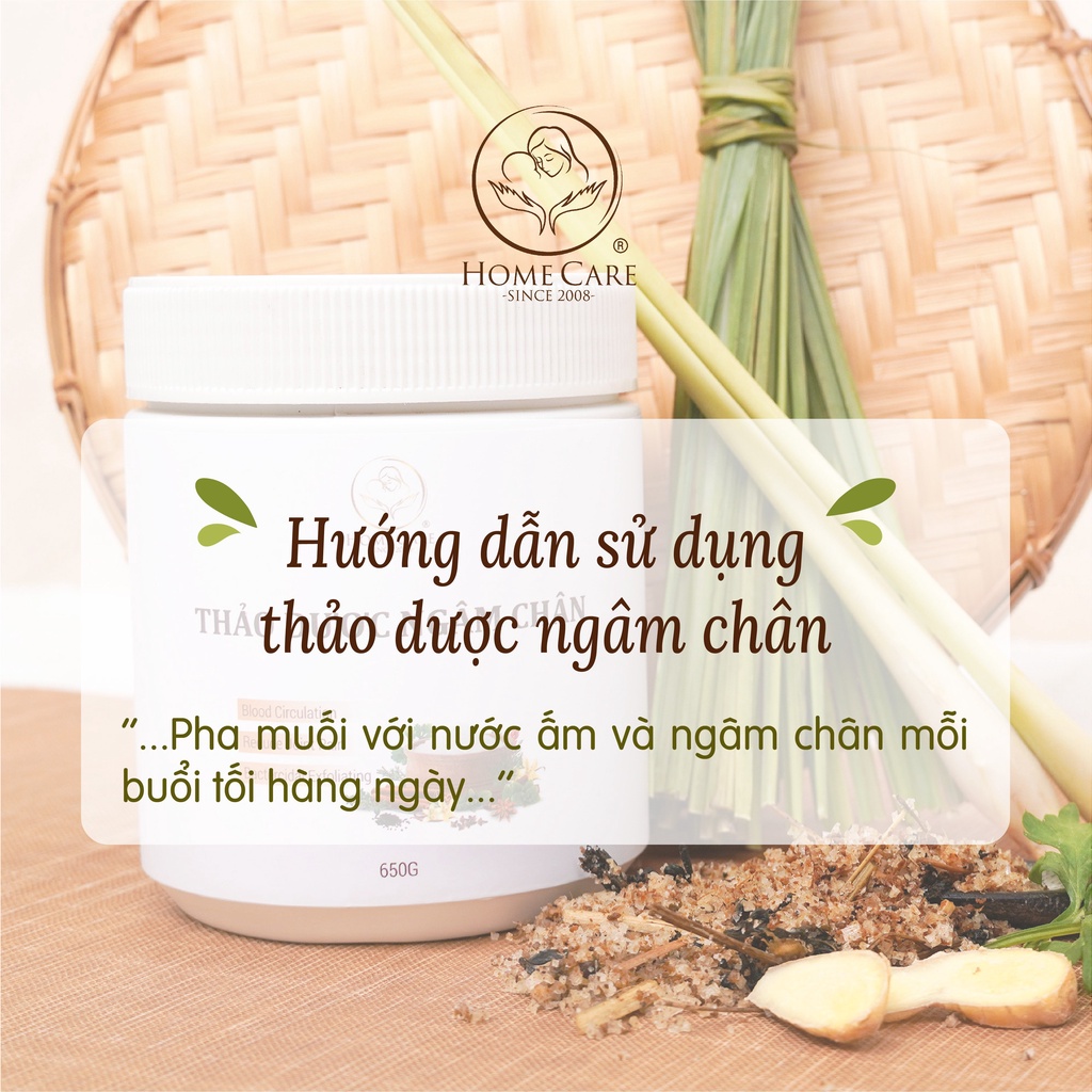 Muối thảo dược ngâm chân cho mẹ bầu Home Care 650g