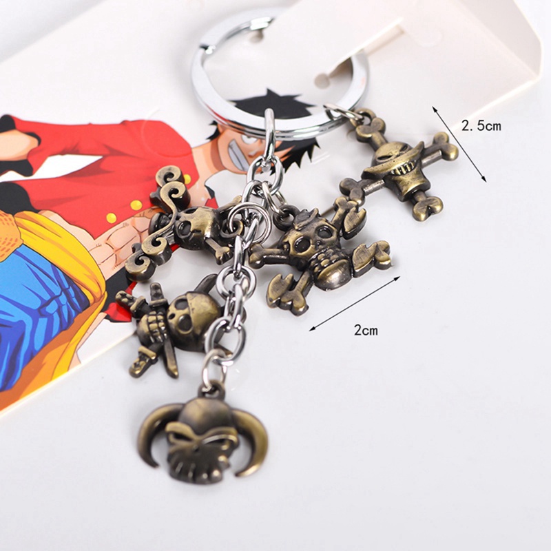 1 Móc Khóa Hình Đầu Lâu One Piece