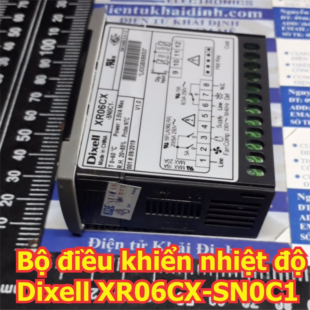 bộ điều khiển nhiệt độ kho lạnh, themostat controller DIXELL XR06CX SN0C1 kde5249