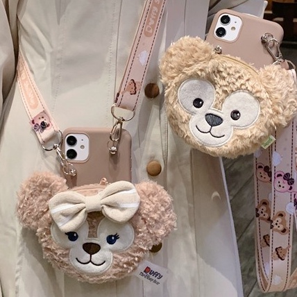 Ốp Điện Thoại Dạng Ví Hình Gấu Duffy Hoạt Hình Có Dây Đeo Cho IPHONE 14 13 PRO MAX 12 MINI 11 5 5S 6 7 8 + PLUS