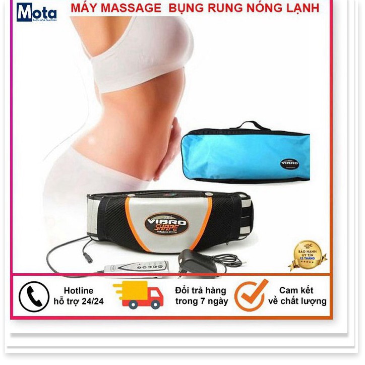 Máy Massage Bụng - Đai massage bụng giảm mỡ Vibro Shape - Chế độ rung nóng hiệu quả nhanh chóng