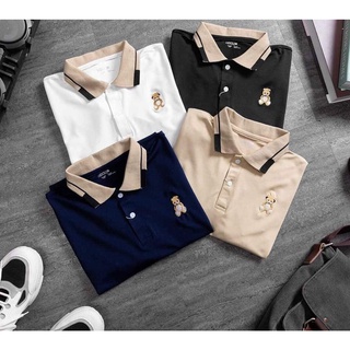 Áo thun nam polo Teader HIDOLI - LUCKY MANS, áo polo nam chất liệu vải cá sấu Cotton mềm mịn chuẩn form