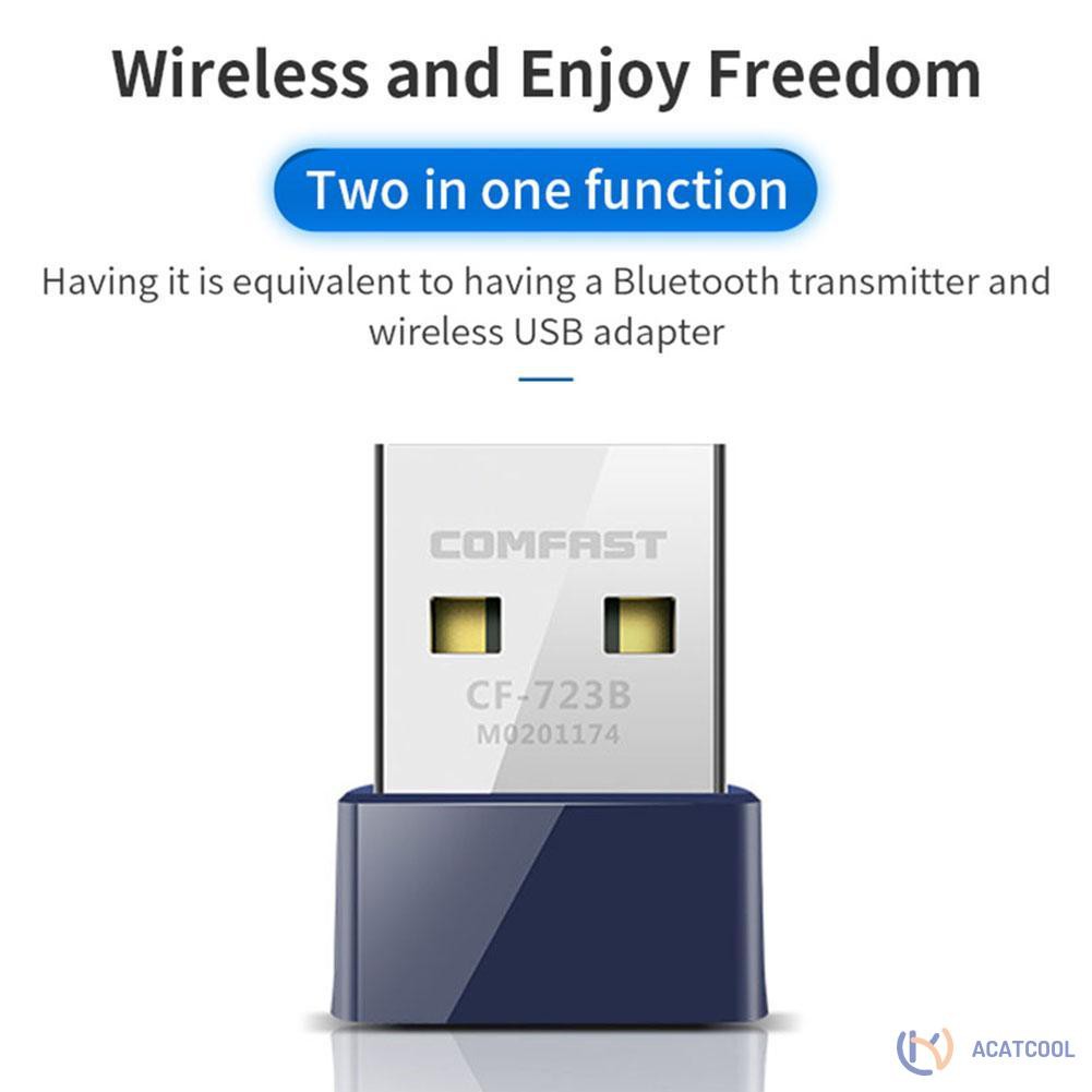 Usb Bluetooth Không Dây 2 Trong 1 Comfast Cf-723B