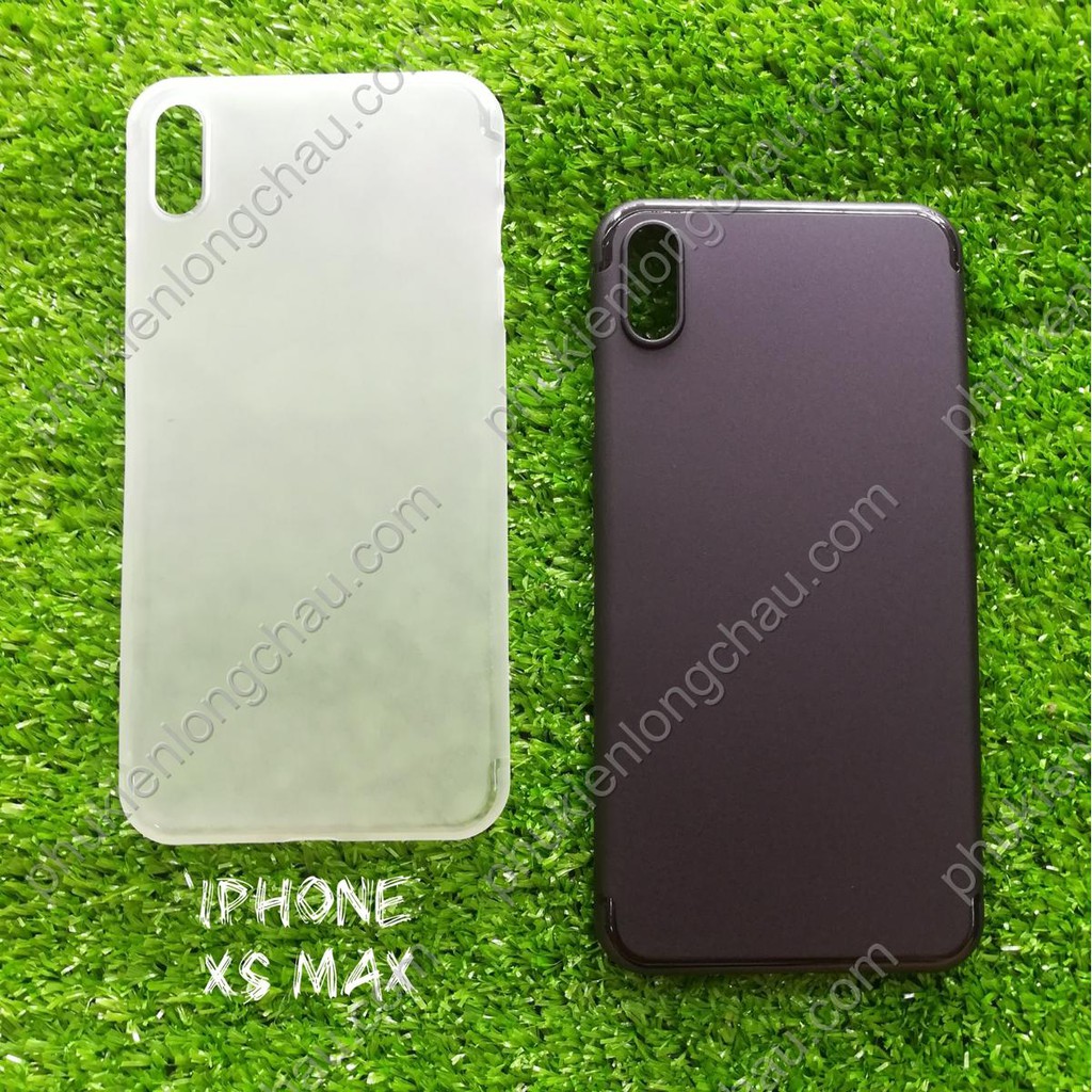 Ốp Lưng iPhone Xs Max Siêu Mỏng Giấy Có Gù Bảo Vệ Camera