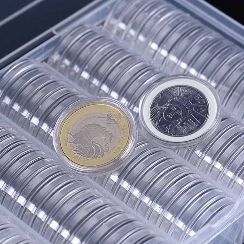 Hộp Đựng Tiền Xu Sưu Tầm 19 / 20 / 22.25 / 25 / 27 / 30mm