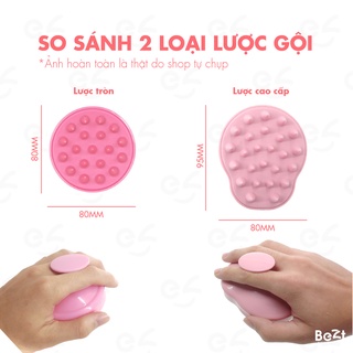 Lược gội đầu silicon mềm mại, lược massage hàng xuất Nhật gỡ tóc rối chải tóc dễ dàng Bezt Shop