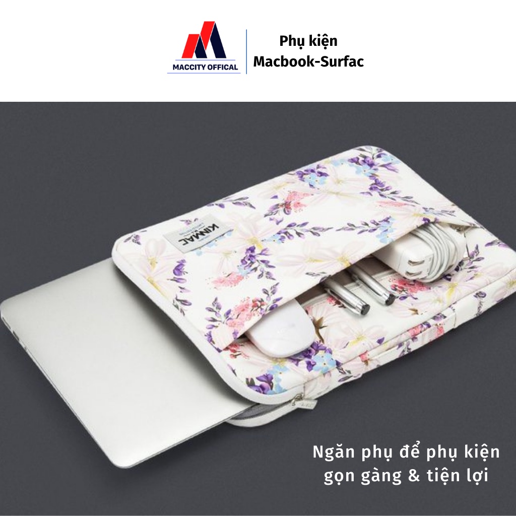 Túi chống sốc laptop, macbook, surface KINMAC chống va đập 360 độ 12inch/ 13inch/14inch/15.6inch