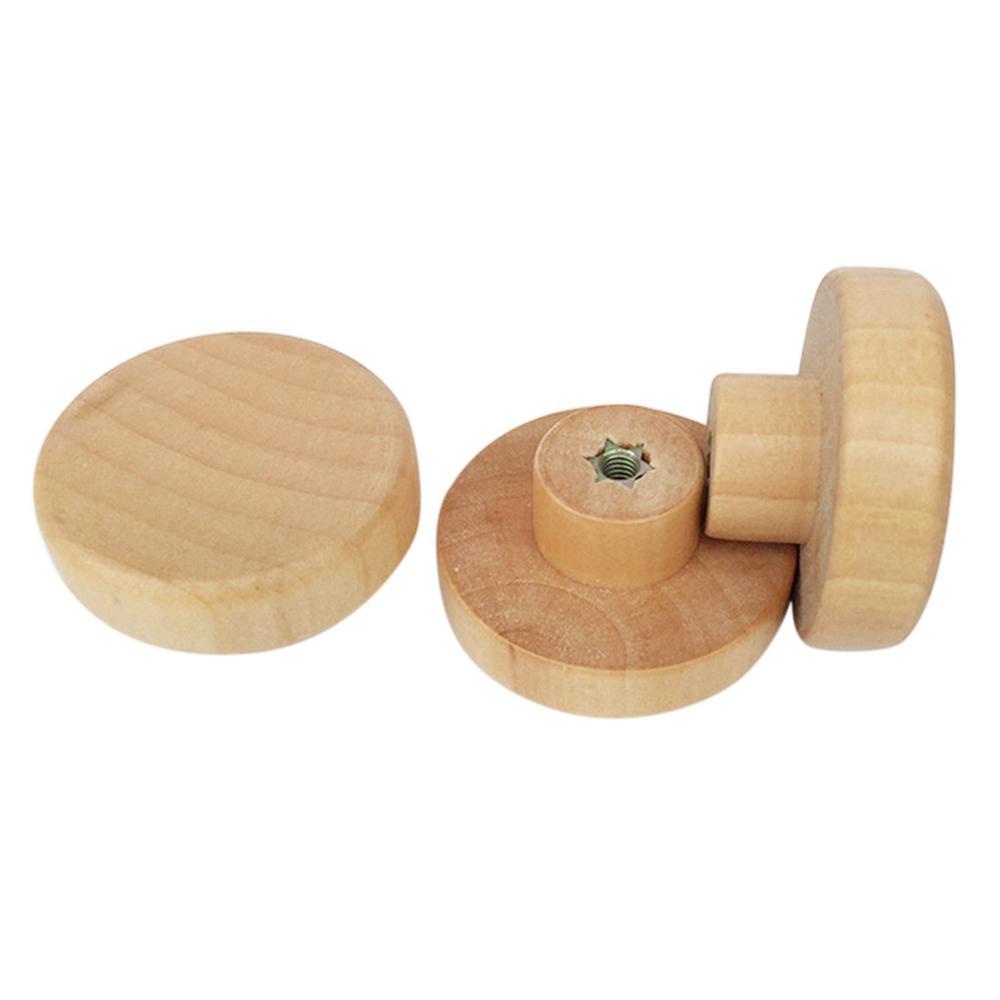 Set 4/8/12 Núm Tay Nắm Cửa Tủ Gỗ Hình Tròn Kèm Ốc Vít