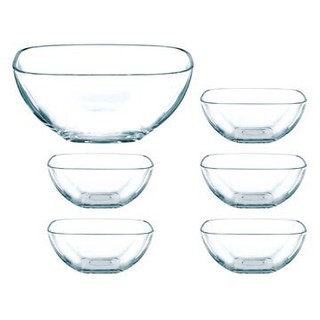 BỘ 5 BÁT VUÔNG NACHTMANN DOMINO SCHALEN 100630