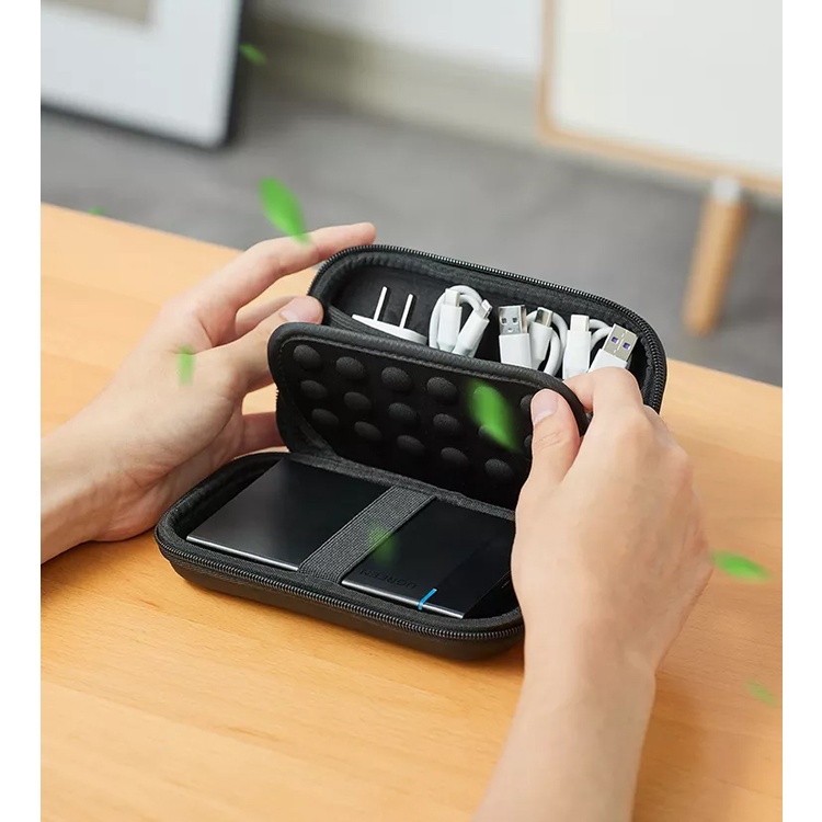 Hộp Đựng Phụ Kiện Chống Sock Cao Cấp UGreen LP128 - BH 18T Chính Hãng