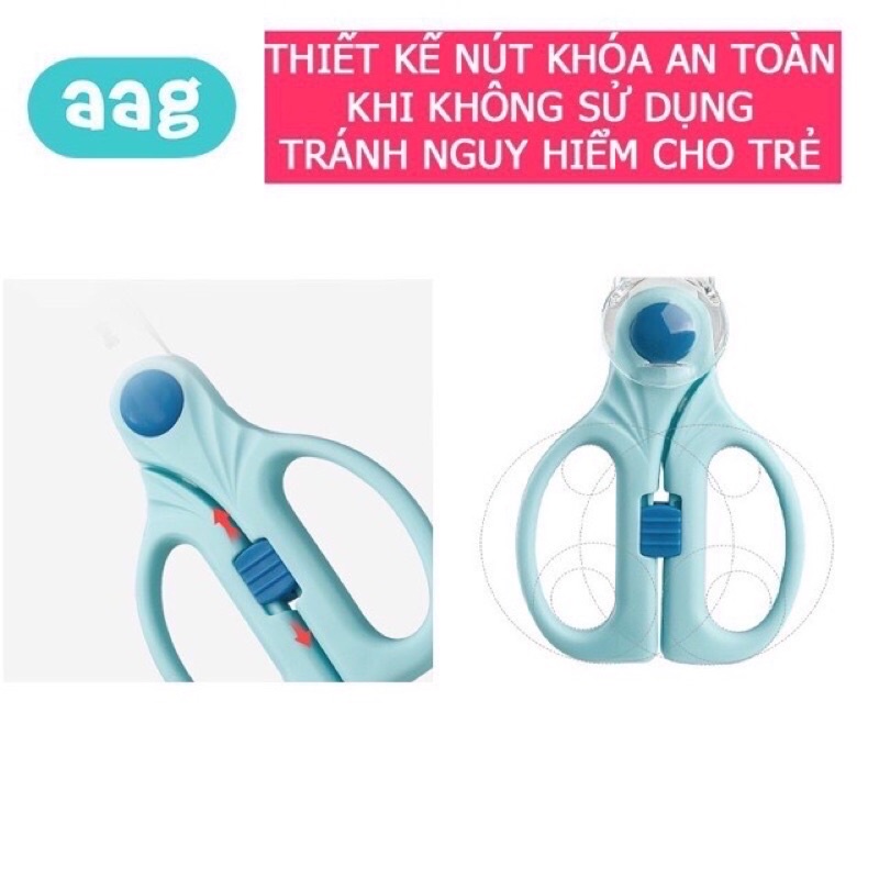 Kéo cắt thức ăn chống ôxi hoá cho bé AAG 325