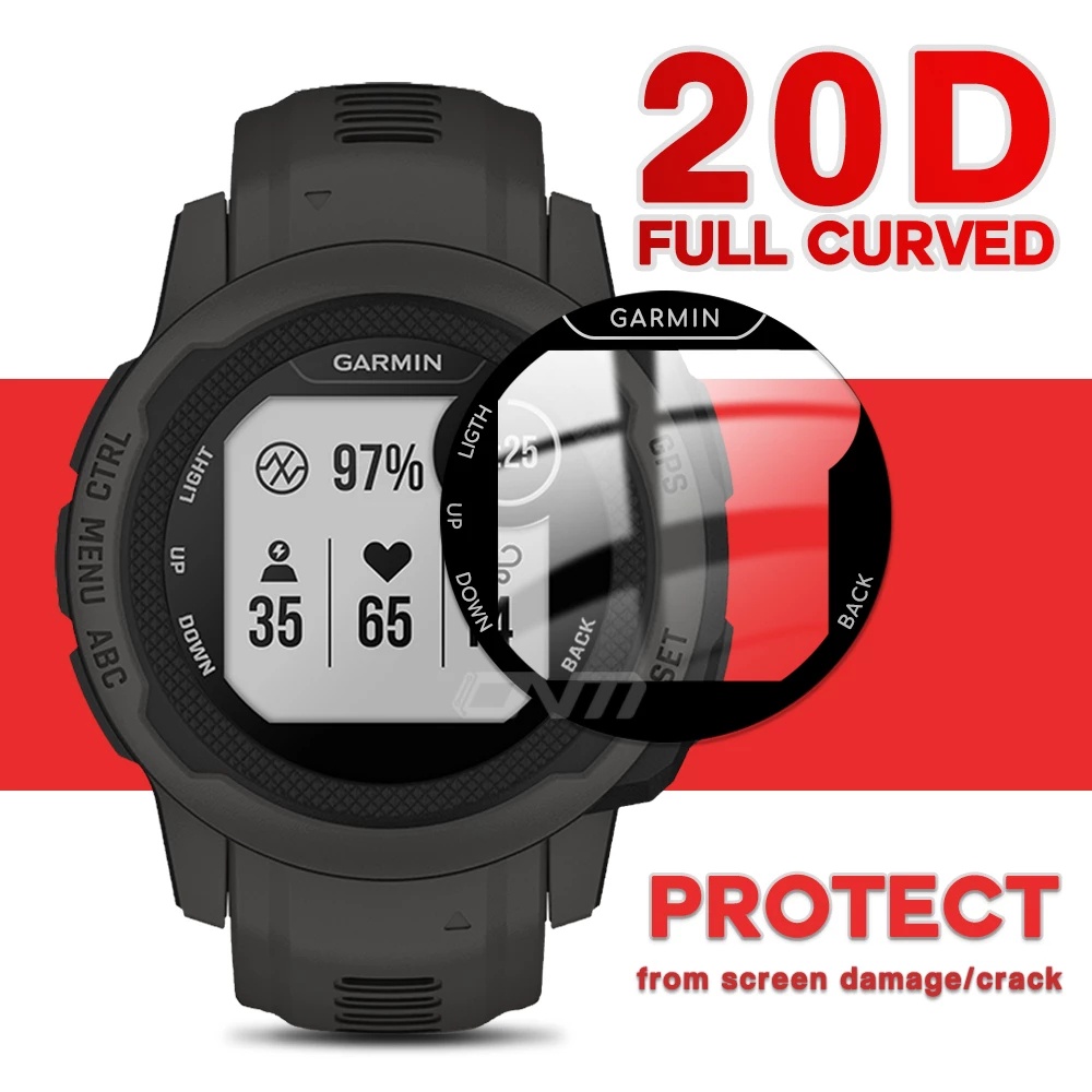 Miếng Dán Bảo Vệ Màn Hình Chống Trầy Cho Đồng Hồ Garmin Instinct 2 2S nti-