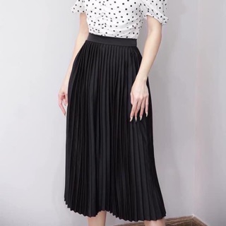 Chân váy xếp ly cạp chun