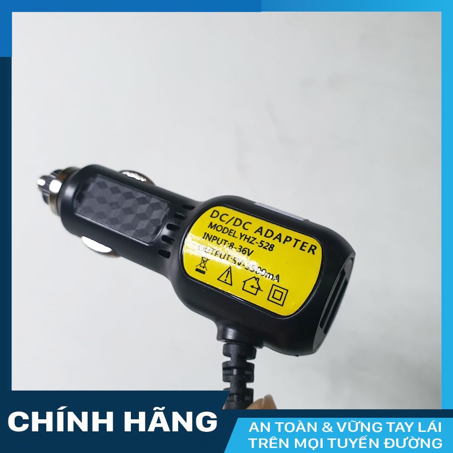 Nguồn sạc camera hành trình ô tô cao cấp Laika F1 có cổng sạc USB - Bảo hành 24 tháng