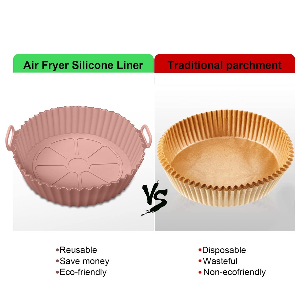 Chảo Chiên Không Dầu Bằng Silicone Có Thể Tái Sử Dụng