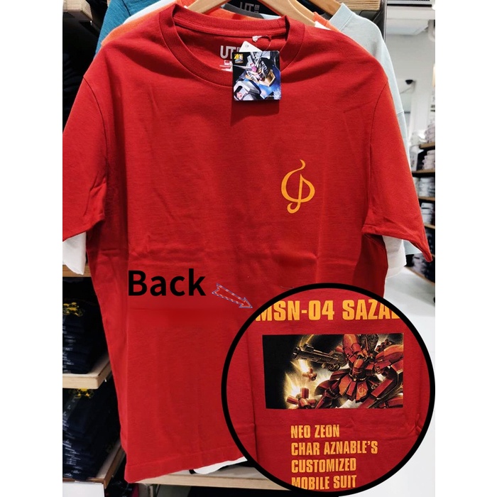 Áo thun tay ngắn Uniqlo in hình Gundam 40th cá tính
