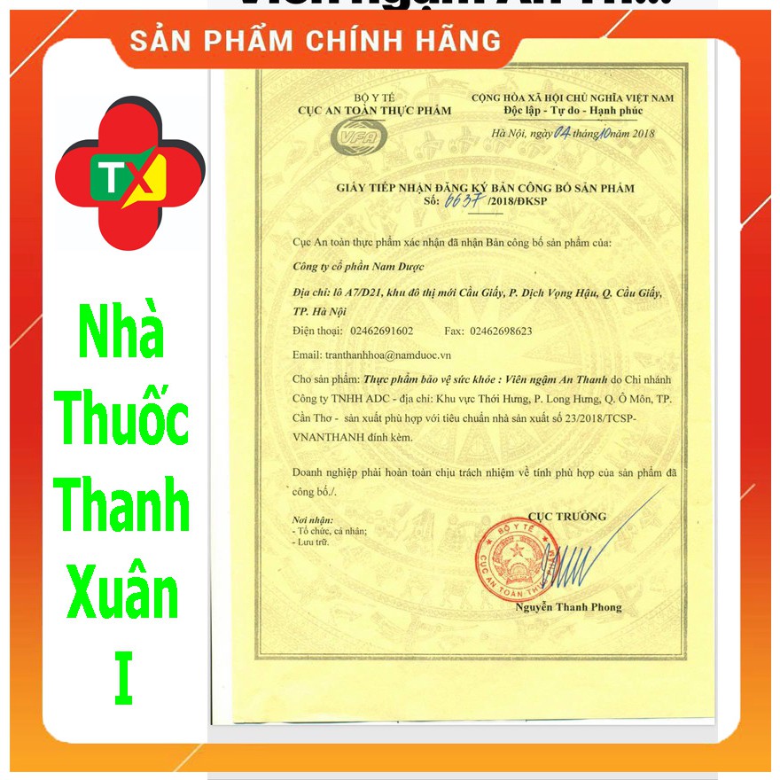 Viên ngậm ho thảo dược An Thanh Hộp 10 vỉ