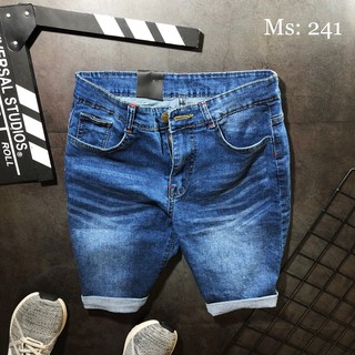 Quần short jeans nam chất bò xước cao cấp MFS007