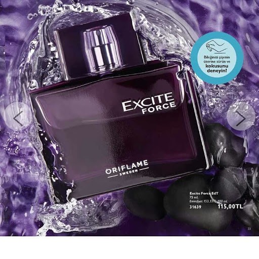 Nước hoa nam mùi hương Mạnh Mẽ Bí Ẩn Nam tính Excite Force Eau De Toilette 75ml