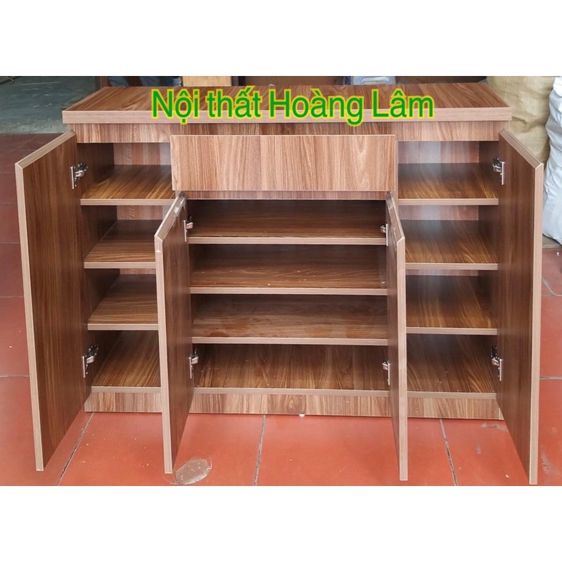 Tủ giầy gỗ công nghiệp cỡ to phối màu