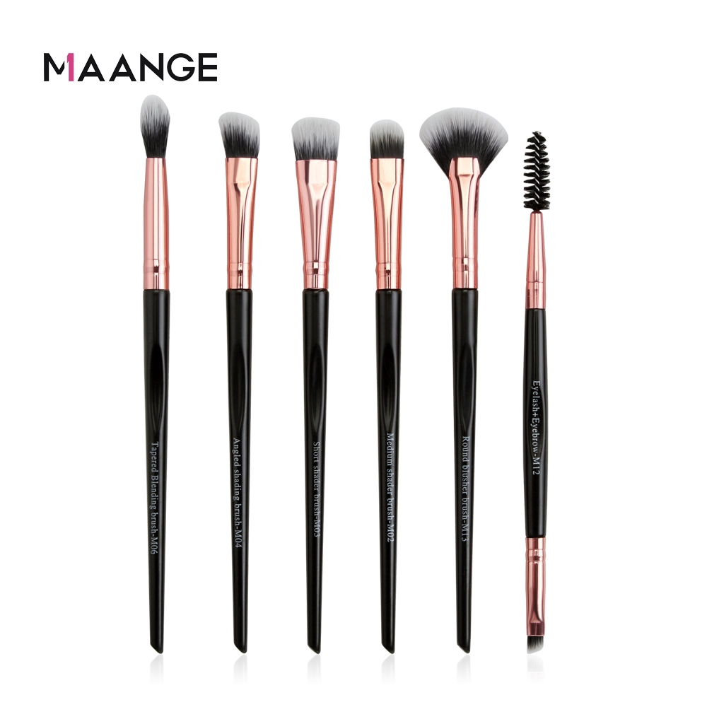 Set 6 cọ trang điểm phấn mắt MAANGE tiện lợi