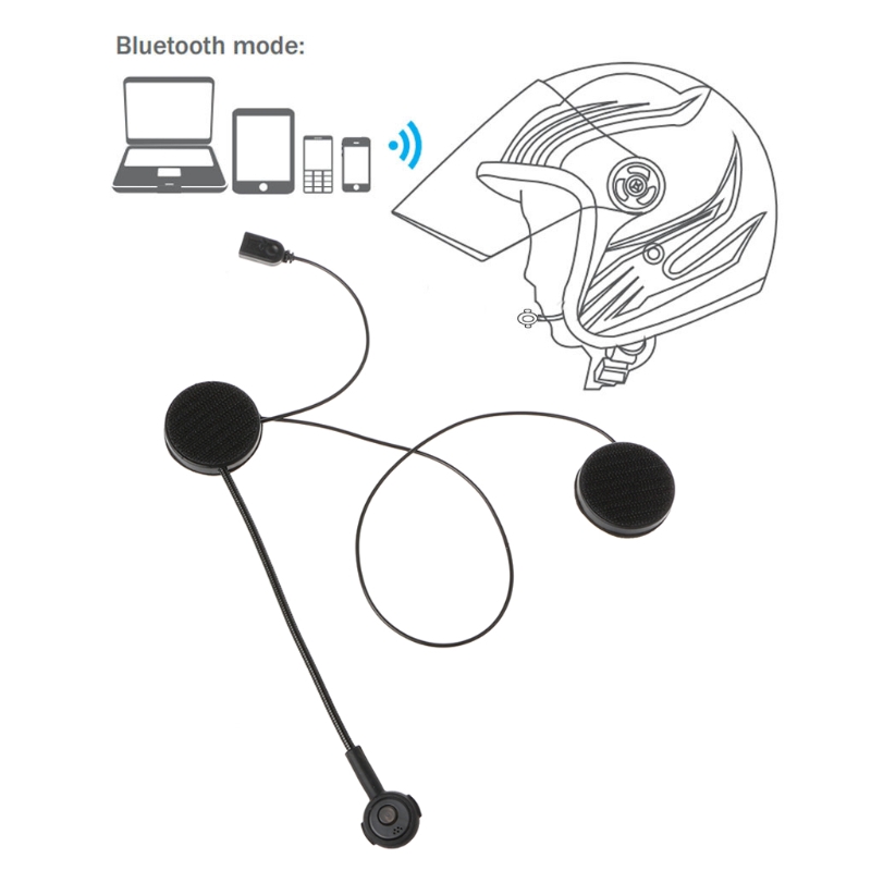 Tai nghe liên lạc Bluetooth không dây gắn mũ bảo hiểm