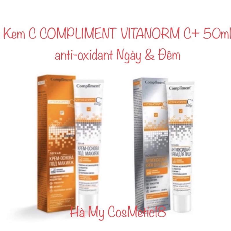 Kem C COMPLIMENT VITANORM C+ 50ml anti-oxidant Ngày &amp; Đêm