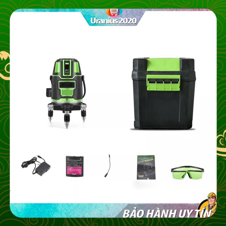 Máy cân bằng Lazer Máy Bắn Cốt Laze 5 Tia Xanh ( Tool) Cân Mực Đo Đạc Chính Xác Nhanh Chóng, Đầy đủ phụ kiện .
