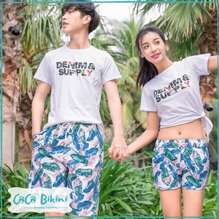 [THANH LÝ] Bộ Đồ Đôi Quần Đôi Đi Biển July Beach Siêu Hot [Trending 2019] [Vải gió mịn]