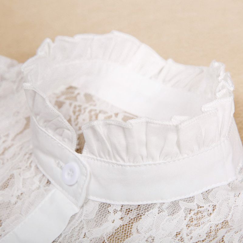 Cổ áo giả dạng rời vải ren phong cách vintage thời trang dành cho nữ