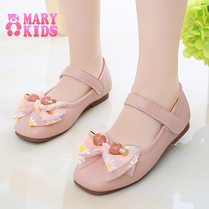Giày da cho bé gái 2022 bé gái công chúa ballet đế bệt trẻ em hàn quốc