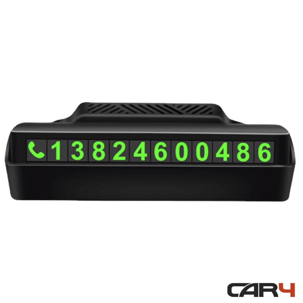 Bảng số điện thoại trên ô tô có giá đỡ điện thoại Car4 - (KM Khai Trương)