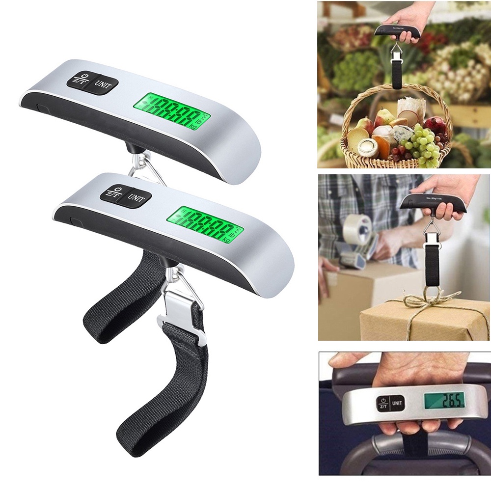 50kg/110lb Hook Belt Scale LCD Digital Electronic Scale For Travel Suitcase Luggage Hanging Scales Weighing Hand Held