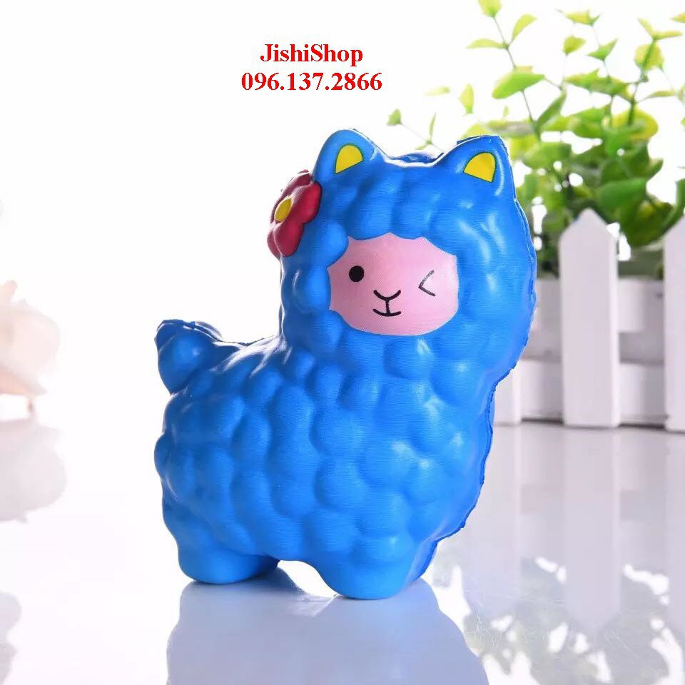 Squishy  Hình Dáng Con Cừu To Bự Màu Xanh (Ảnh thật) mã số sku JS6284