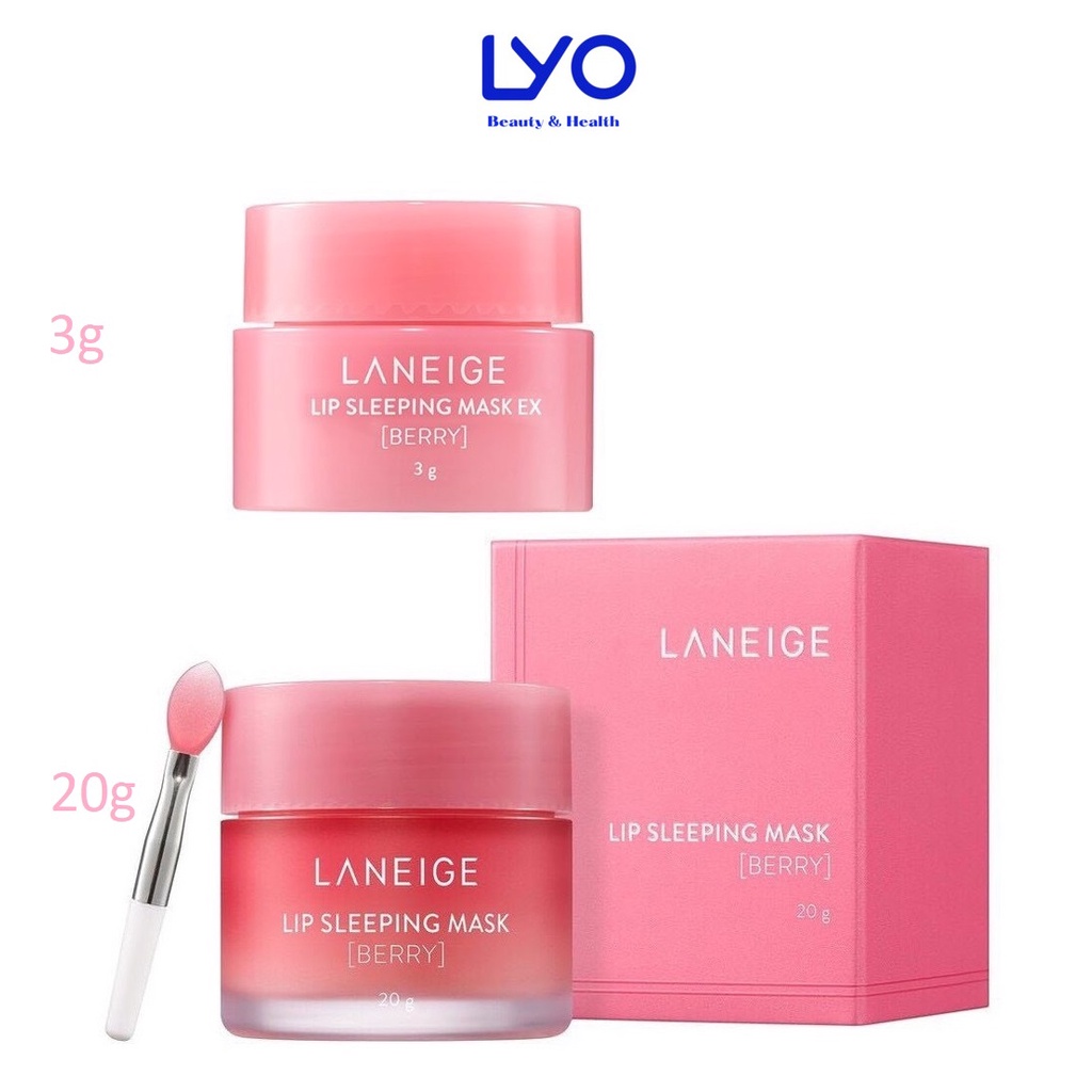 MẶT NẠ Ủ DƯỠNG MÔI LANEIGE LIP SLEEPING MASK  MINI 3g &amp; 20g