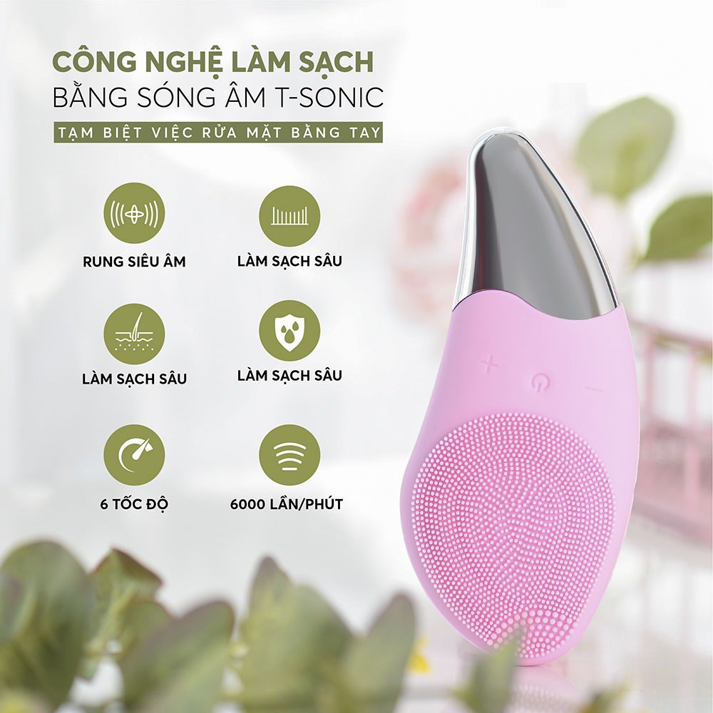 Máy Rửa Mặt Nâng Cơ Sóng Âm Brush