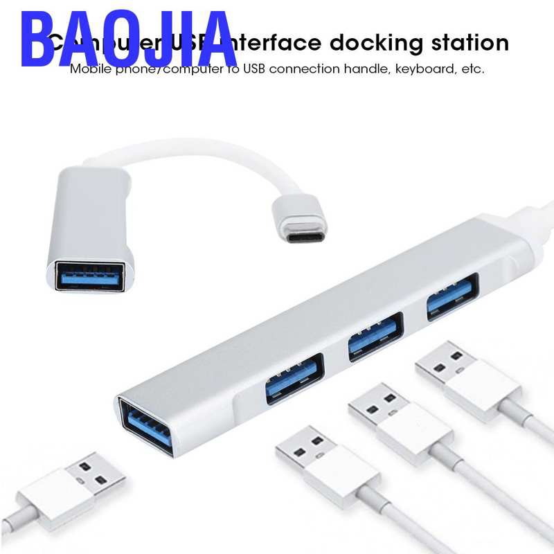 Bộ Chia 4 Cổng Usb 3.0 Hub Đa Chức Năng Type C Cho Pc