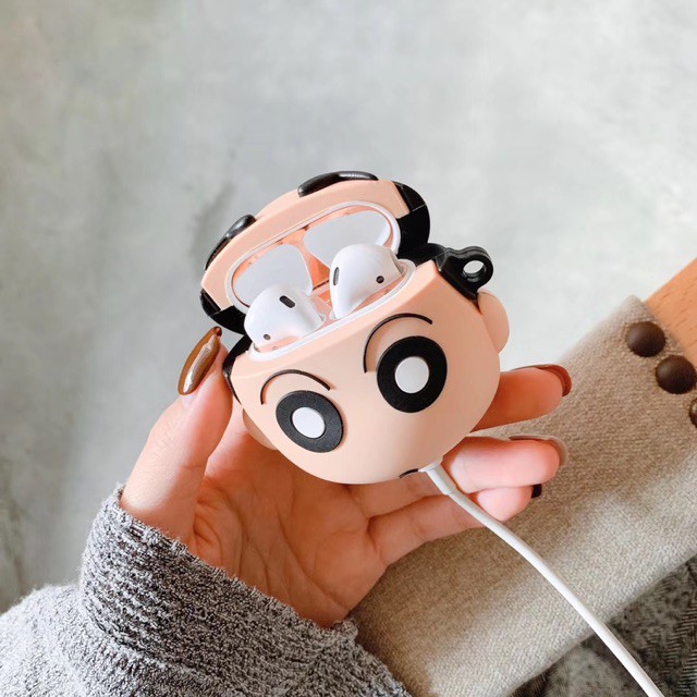 Case Silicon  Vỏ bao Airpods 2 AirPod 1 đựng tai nghe không dây i11 i12 i18 ... tặng kèm móc đeo