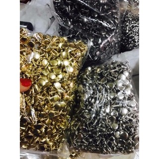 Đinh tán 2 mặt vàng, bạc, đen 1000c
