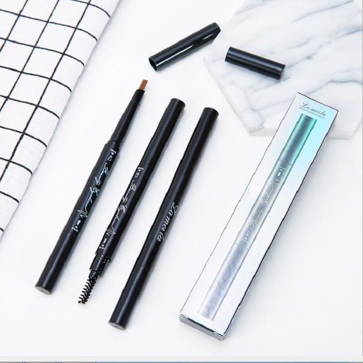 Bút Chì Kẻ Mày Lameila Double Eyebrow Pencil MXx