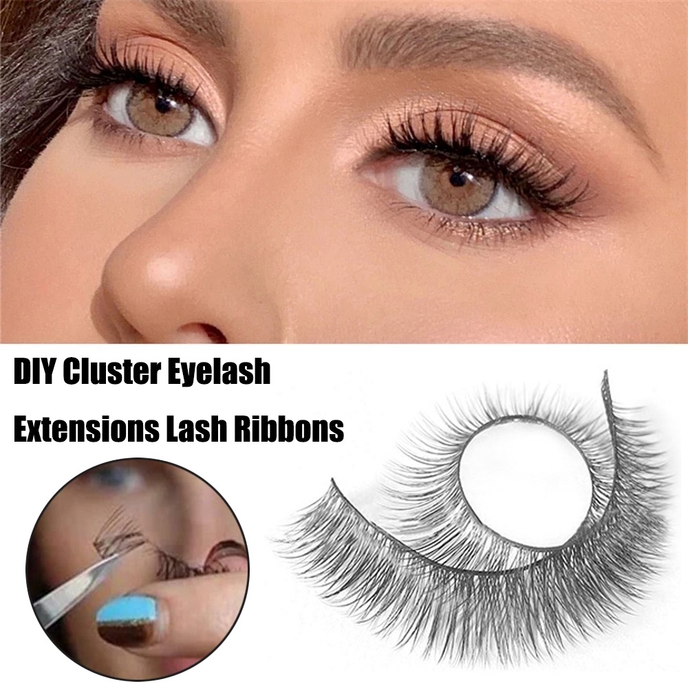 1 Chùm Lông Mi Giả Bằng Lông Chồn Nhân Tạo Tạo Hiệu Ứng Tự Nhiên Dày/Dài Cho Nữ