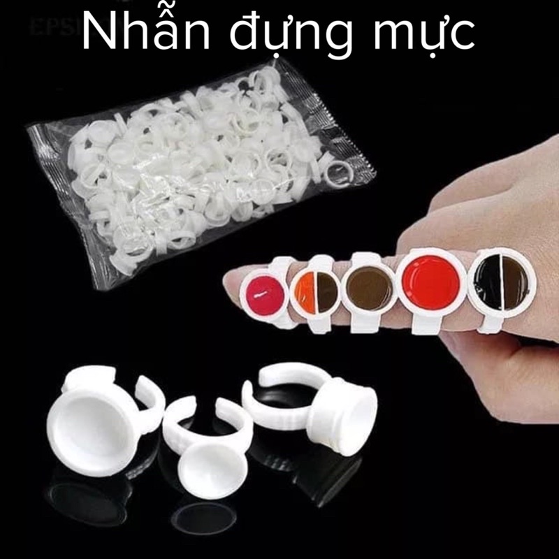 CHIẾC NHẪN ĐỰNG MỰC TRONG PHUN XĂM, NHẪN ĐỰNG NAIL MI