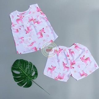 [Ảnh thật] [6-21kg] Bộ tole lanh ĐÙI bé gái