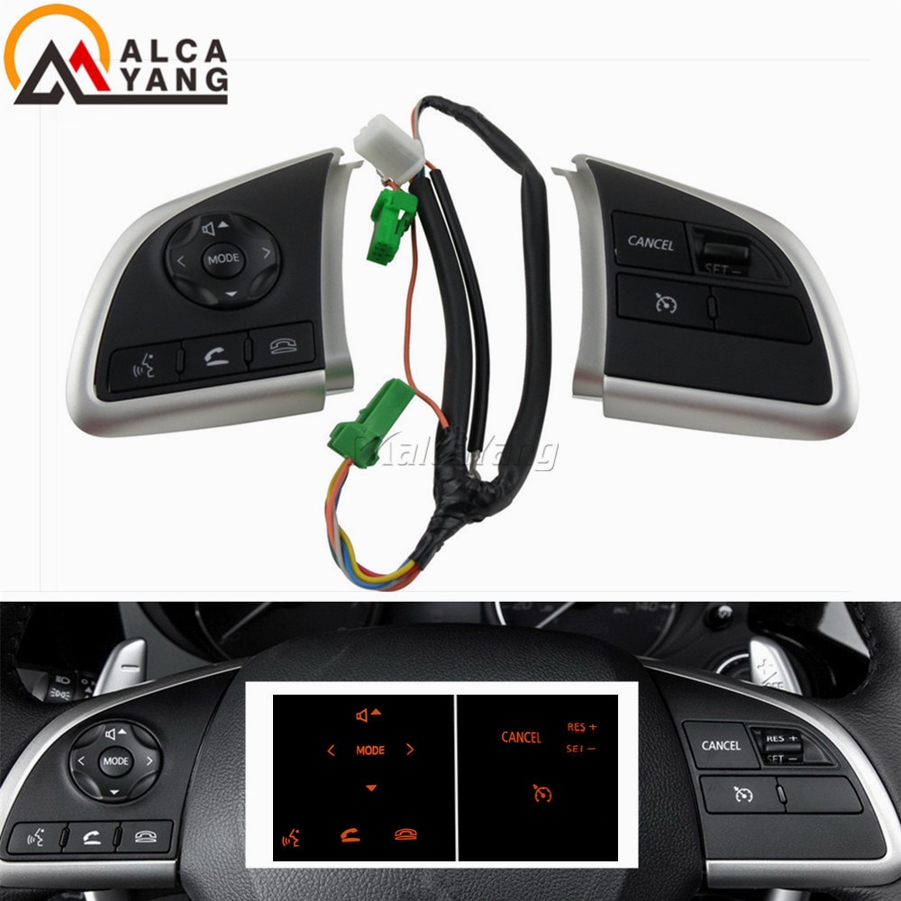 Công tắc điều khiển hành trình có nút âm lượng gắn vô lăng cho Mitsubishi Outlander 13-15 2016-2018 Xpander Cruise