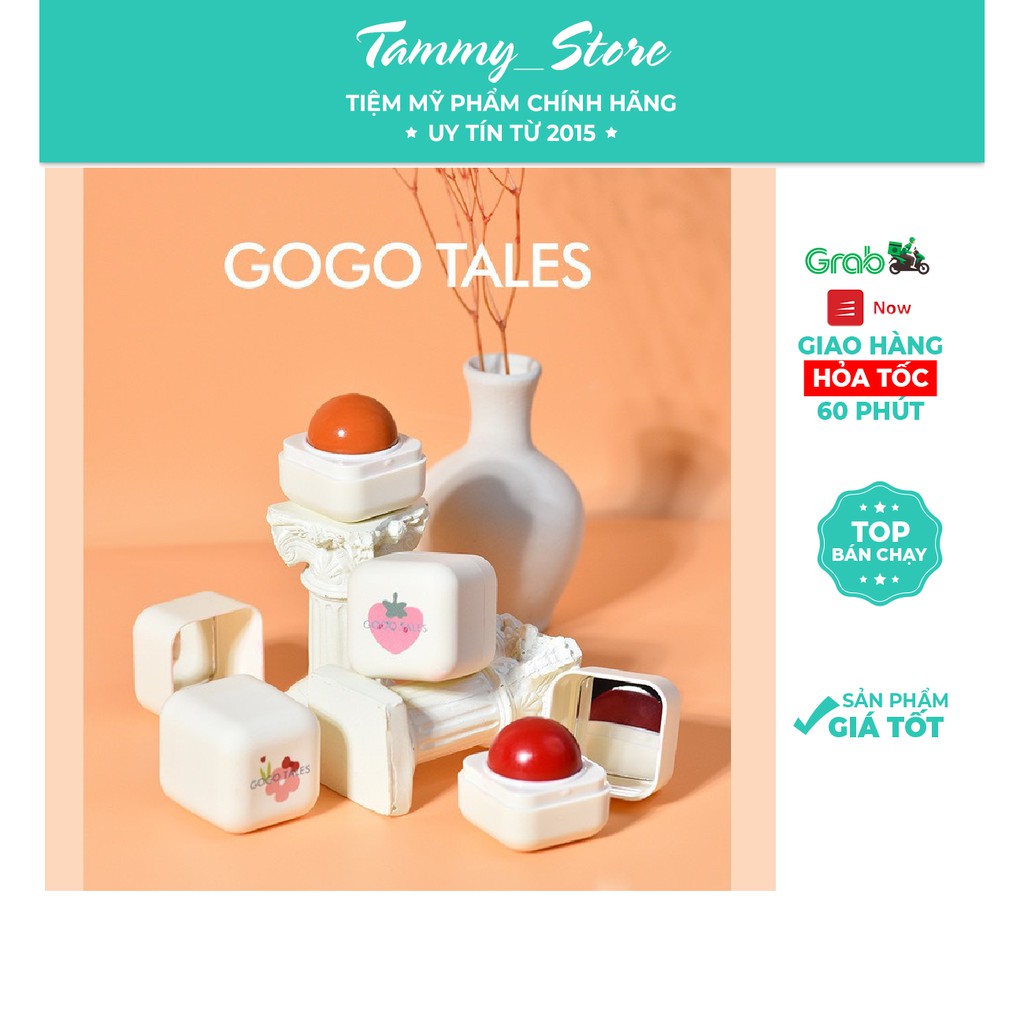 Son dưỡng Gogo Tales thực vật hoa quả dưỡng ẩm nuôi dưỡng môi