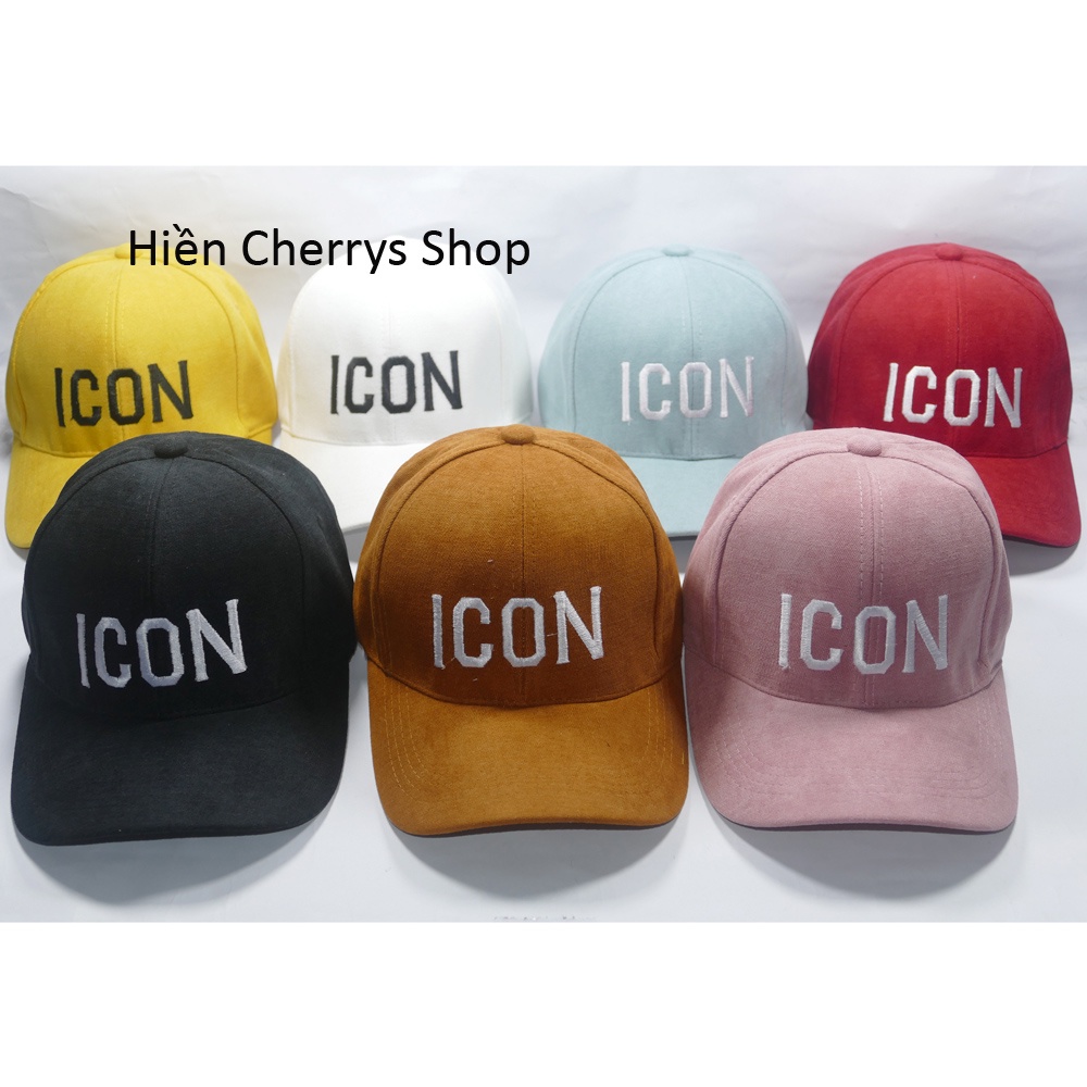 Nón kêt Nhung ICON Dày Mịn Thoáng Mát Phong Cách Nón Kết Nhung Hàn Quốc Nhiều Màu Hot Trend