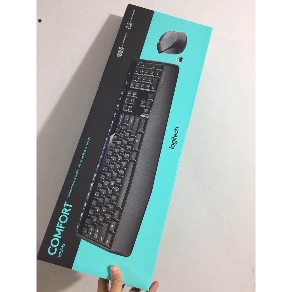 Bộ chuột và bàn phím không dây Logitech MK345