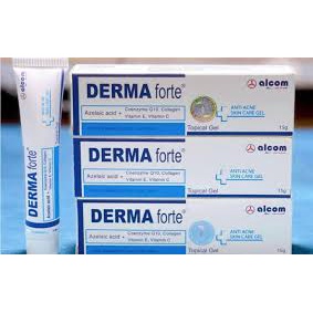 Kem Giảm Mụn Ngừa Thâm Trứng Cá, Mụn Ẩn, Mụn Đầu Đen, Derma Forte, Hàng Chính Hãng 15g